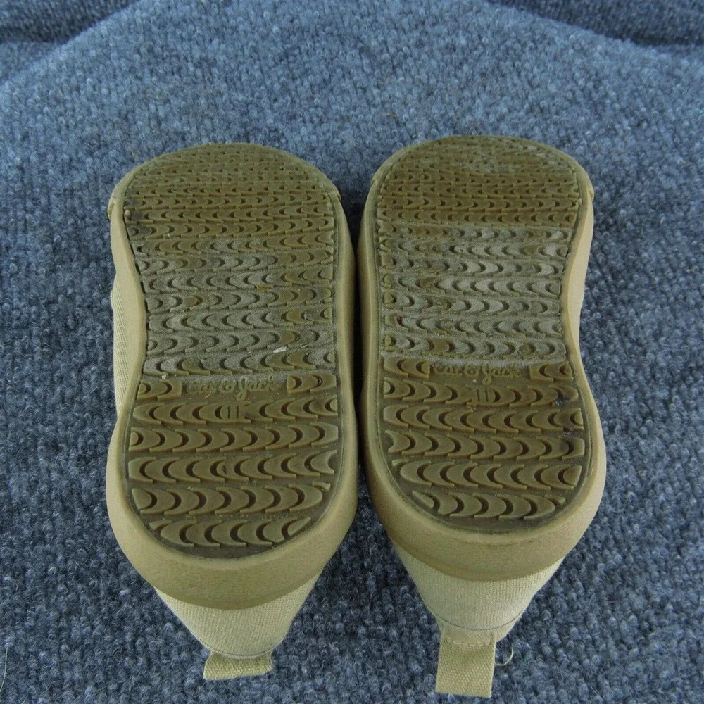 Cat & Jack Boys‎ Sneaker Shoes Brown Fabric Hook & Loop Size T 11 Medium